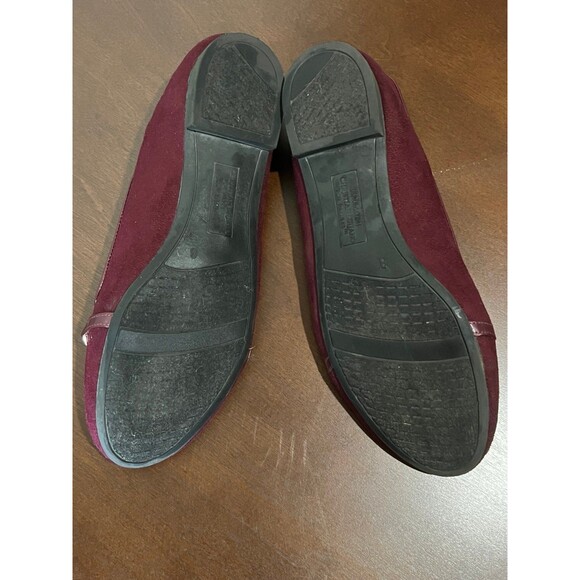 Marroon suede beautiful loafers/ slip ones size 8 - Picture 6 of 6
